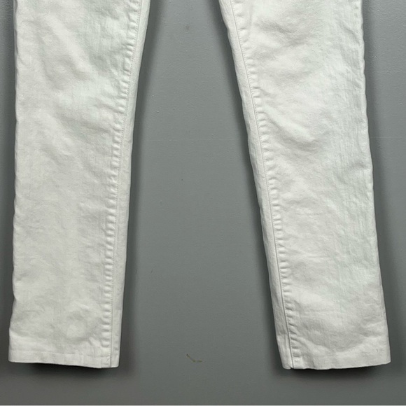 Tory Burch white Super Skinny denim embroidered pocket jeans, size 27. - Picture 3 of 11